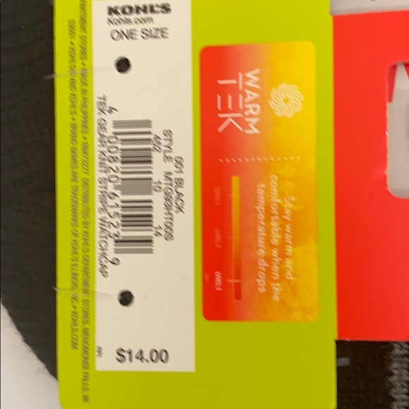 Tek Gear WarmTek Striped Knit Watch Cap - Picture 3 of 3